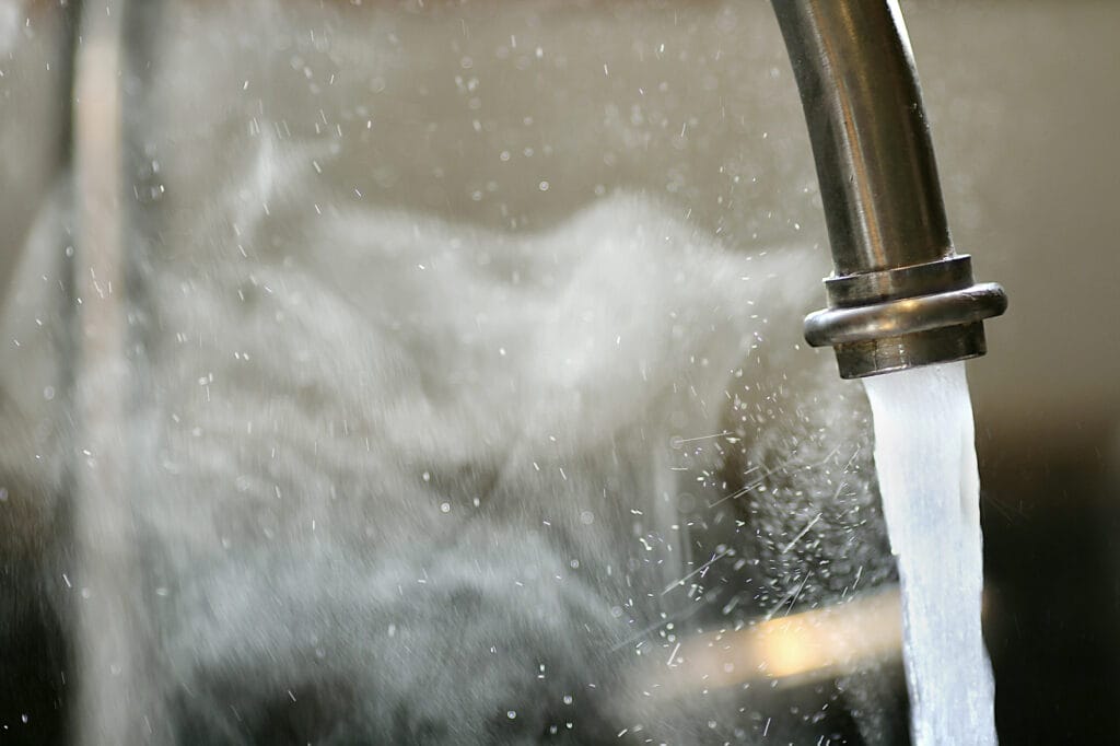 Hot water from the tap